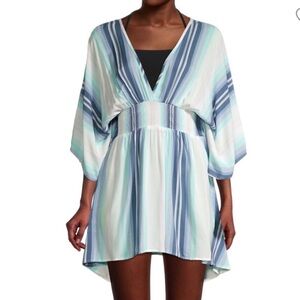 Surf Gypsy Striped Smocked Maldives Cover-Up
